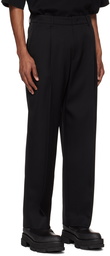 Juun.J Black Pleated Trousers