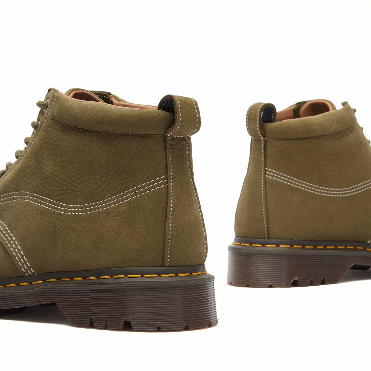 Dr. Martens Men's Lowell Chukka Boot in Olive Milled Nubuck
