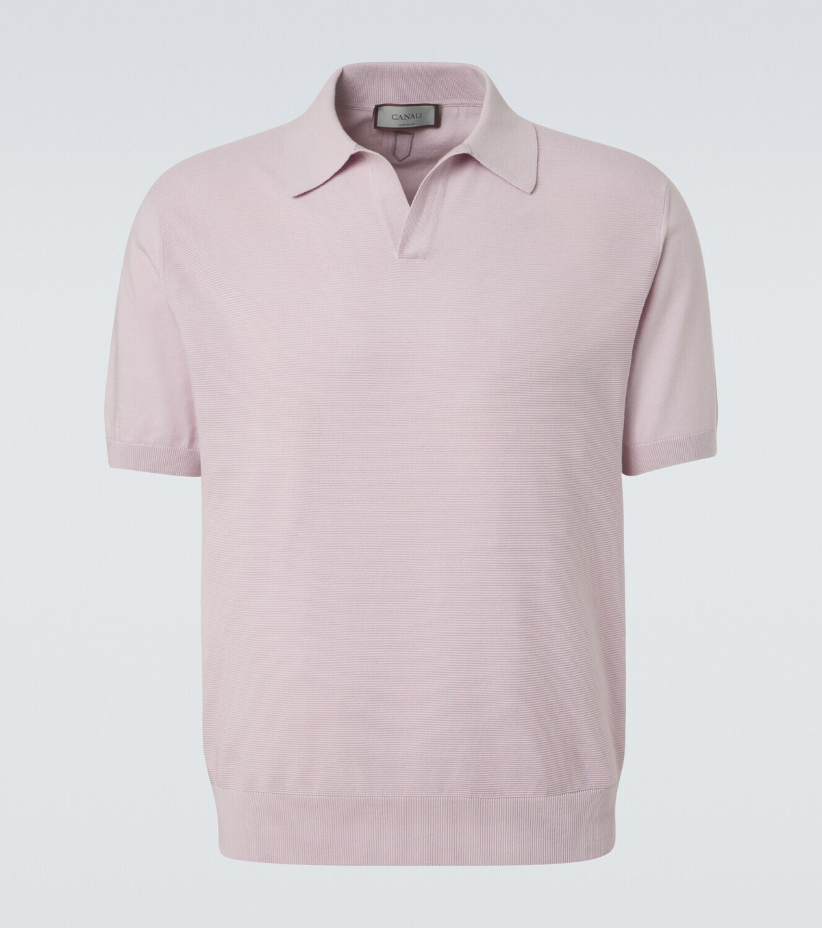 Canali Cotton and silk polo shirt