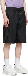 Versace Black La Greca Shorts