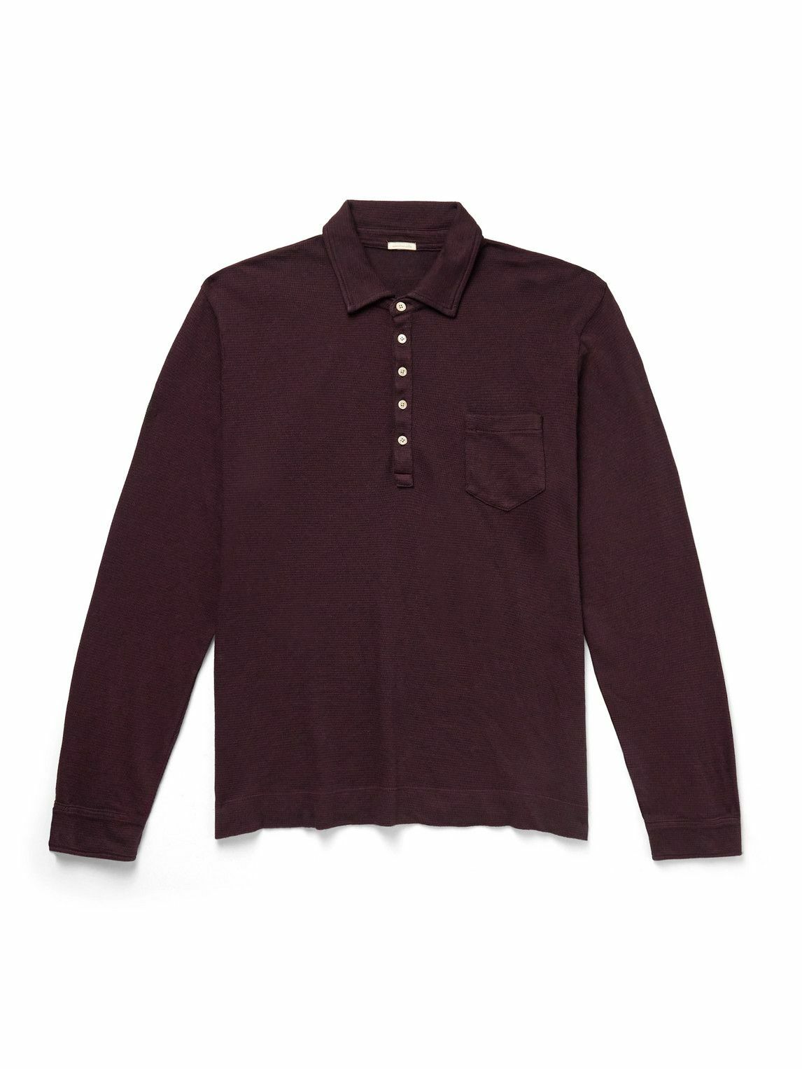 Massimo Alba - Cotton-Blend Polo Shirt - Burgundy