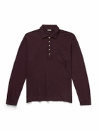 Massimo Alba - Cotton-Blend Polo Shirt - Burgundy