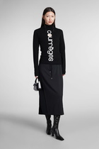 Courrèges Knitwear In Black Viscose