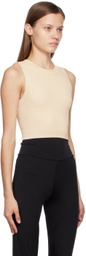 VAARA Off-White Essential Seamless Sport Top