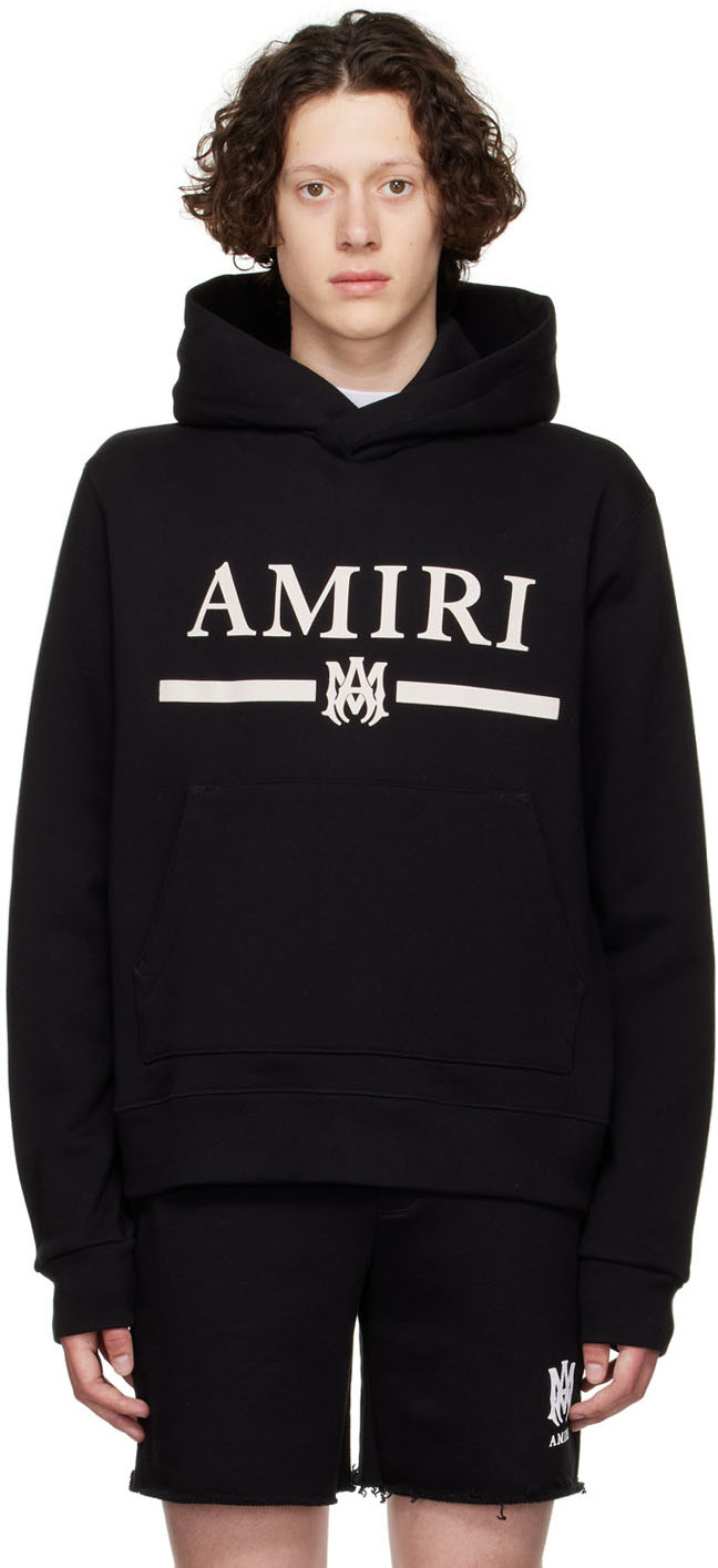 AMIRI - Logo-Appliquéd Cotton-Jersey Hoodie - Black Amiri