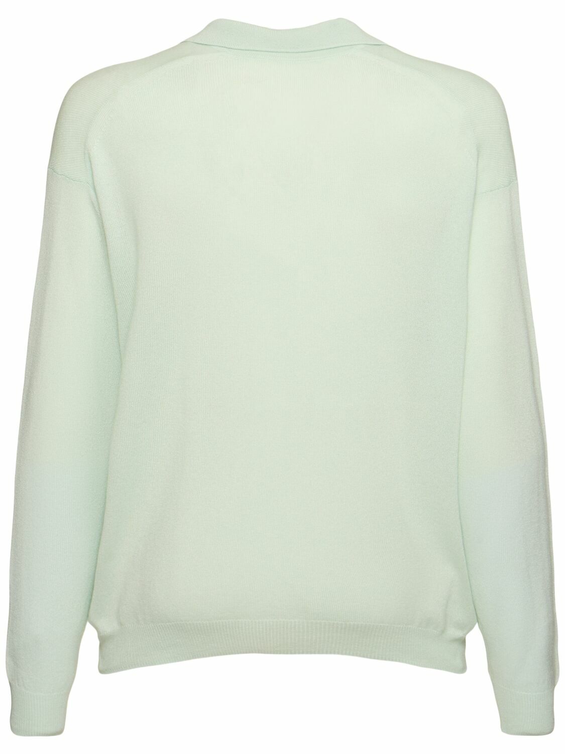 AURALEE Fine Cashmere & Silk Knit Skipper Polo Auralee