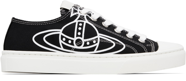 Photo: Vivienne Westwood Black Plimsoll Low Top 2.0 Sneakers