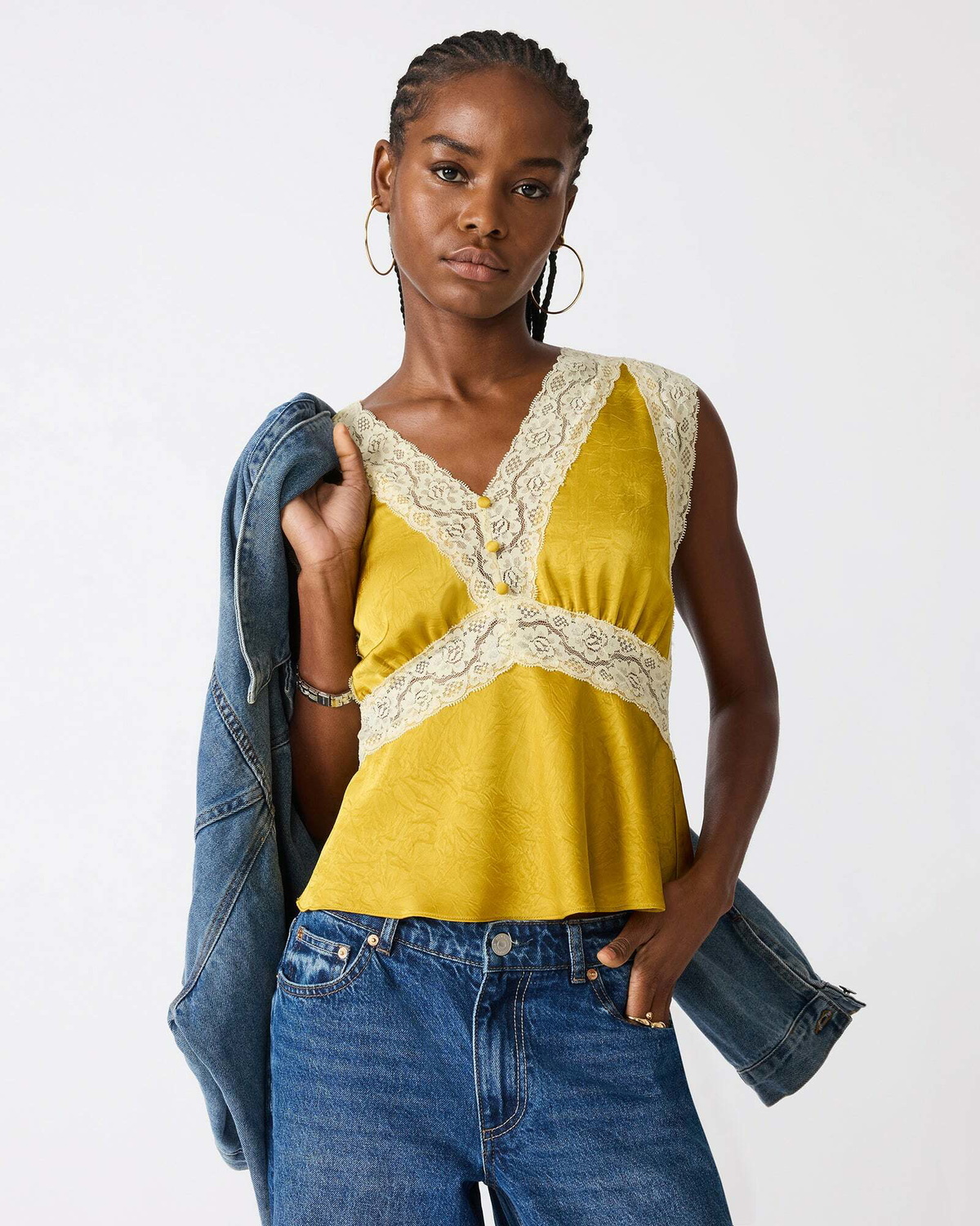 Steve Madden Elinor Top in Mustard
