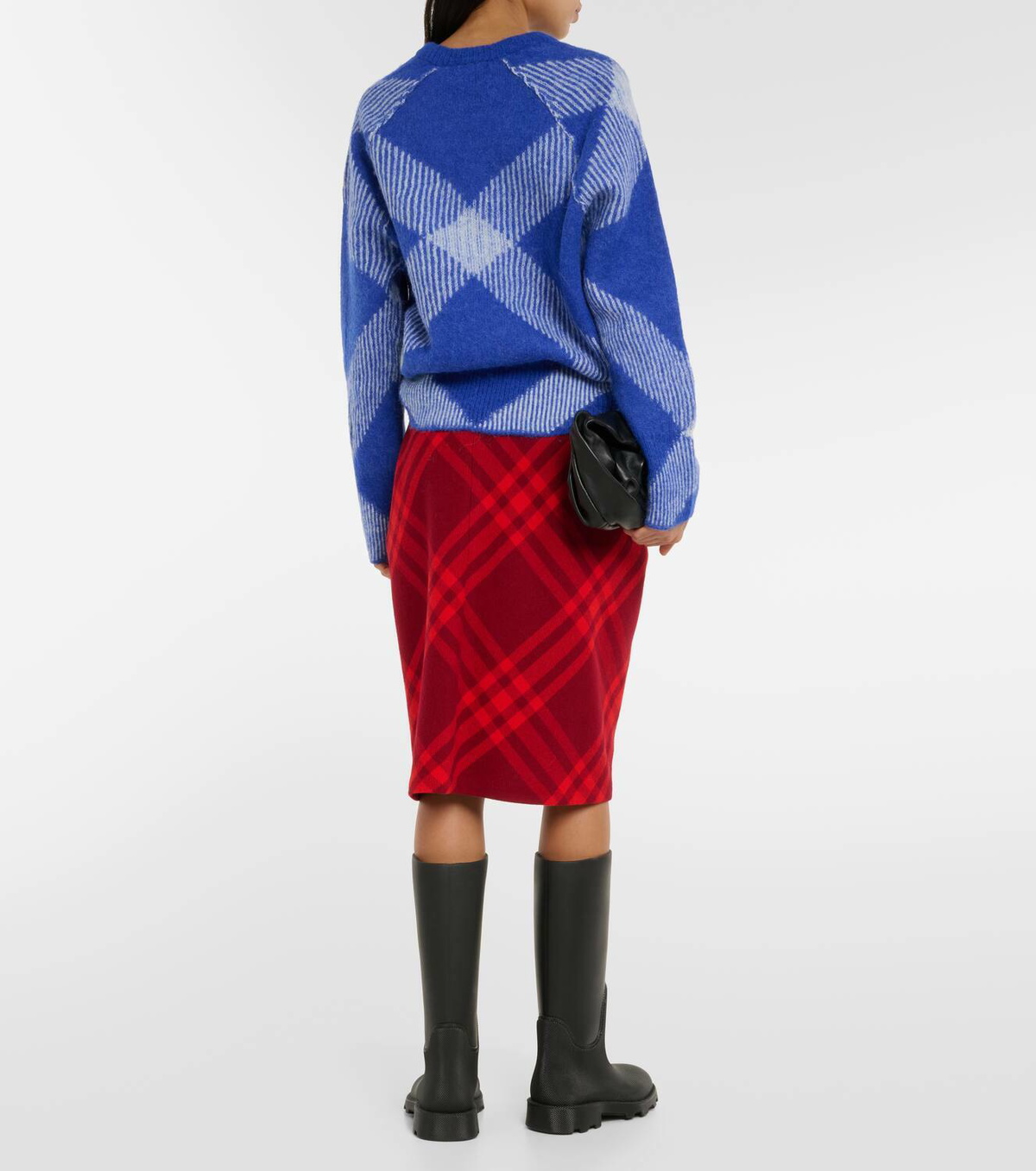 Burberry Checked alpaca-blend sweater Burberry