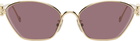 LOEWE Gold Anagram Hexagonal Sunglasses