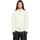MACKAGE Off-White Gladys Knit Half-Zip Pullover Sweater
