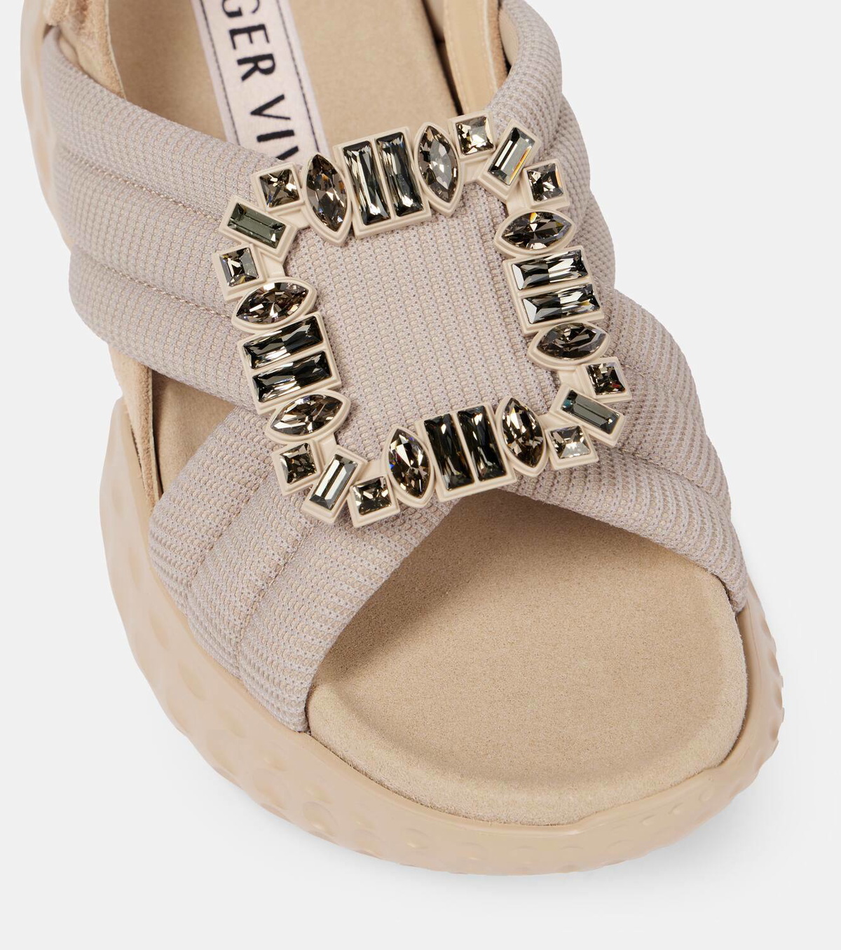 Roger Vivier Viv' Run embellished slingback sandals Roger Vivier