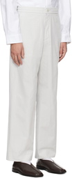 Solid Homme Gray Pleated Trousers