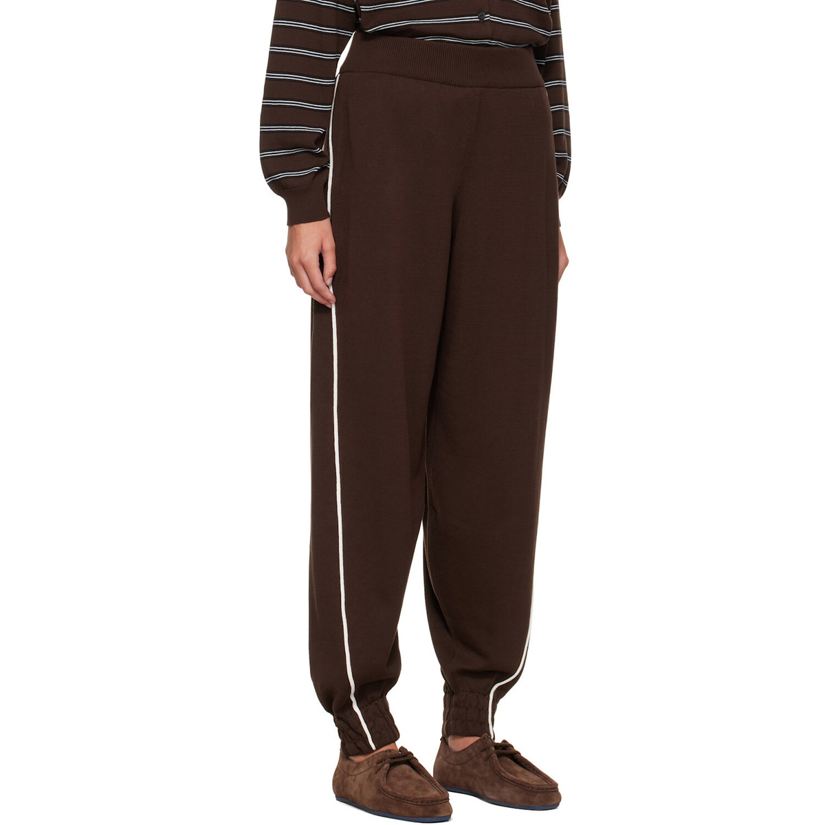Cordera Brown Organic Cotton Sporty Lounge Pants