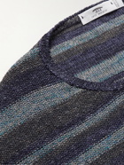 Inis Meáin - Striped Linen Sweater - Blue
