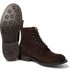 Tricker's - Stow Suede Brogue Boots - Brown
