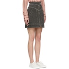 Isabel Marant Etoile Black Denim Ioline Miniskirt