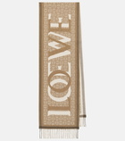Loewe - Love wool and cashmere scarf