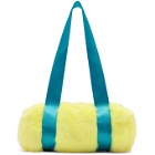 Landlord Yellow and Blue Mini Faux-Fur Duffle Bag