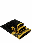 VERSACE - Set Of 5 Barocco & Robe Cotton Towels