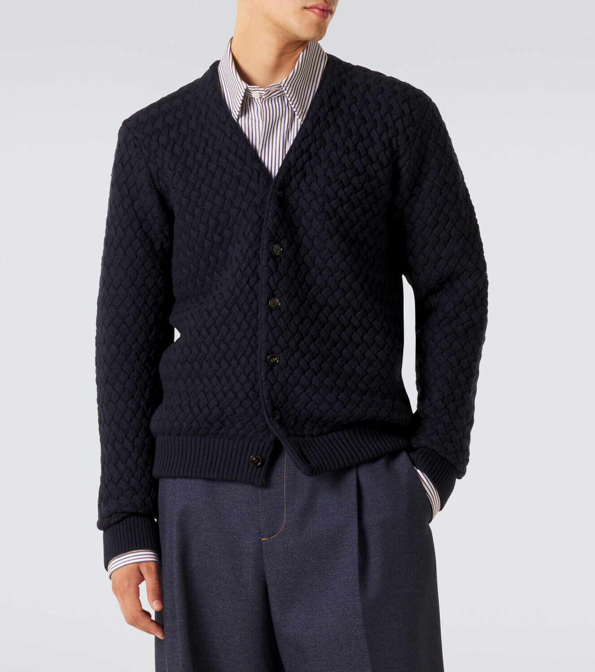 Bottega Veneta Intrecciato wool cardigan