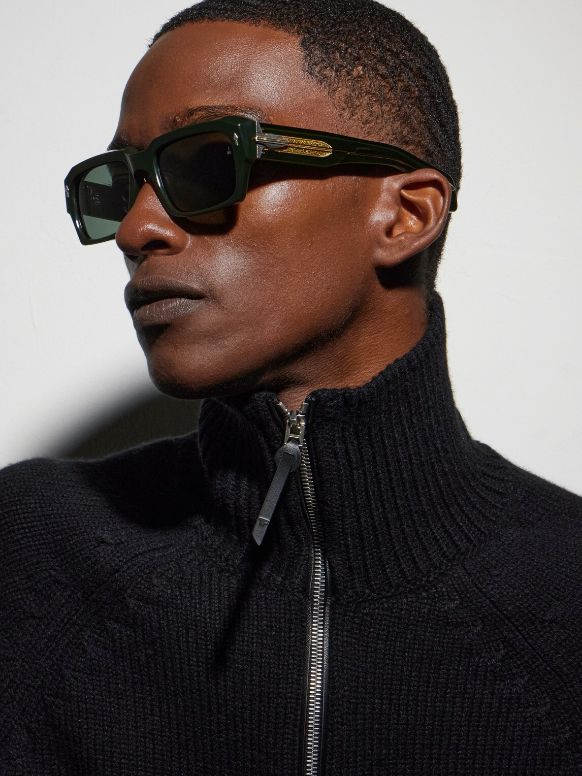 Jacques Marie Mage - Dakota Rectangular-Frame Acetate Sunglasses