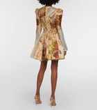 Zimmermann Luminosity floral silk minidress