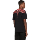 Marcelo Burlon County of Milan Black Red Ghost Wings T-Shirt