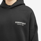 Fear of God ESSENTIALS Men's Core Logo Fleece Hoodie in Black