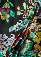 Marques' Almeida Floral Brocade Corset top Multicoloured
