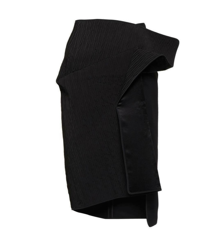 Photo: Maticevski Convoy asymmetrical high-rise miniskirt
