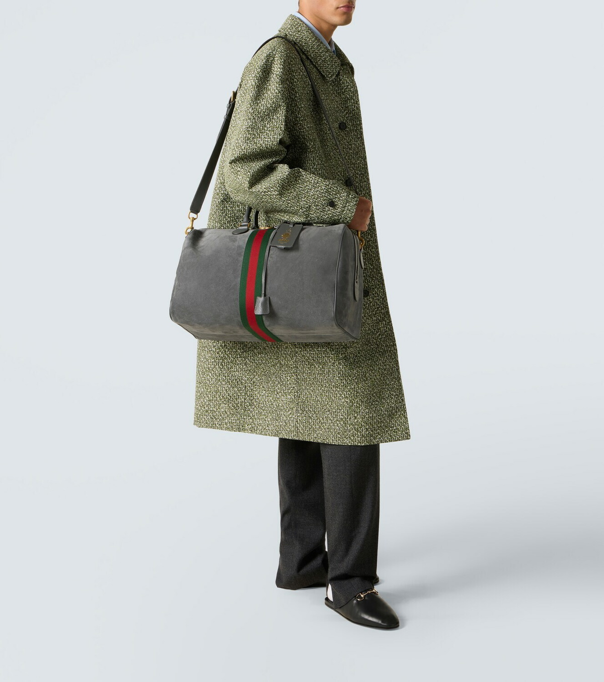 Gucci Gucci Savoy Medium suede duffel bag
