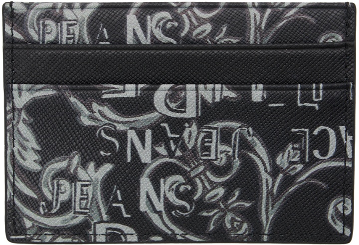 Photo: Versace Jeans Couture Black Logo Couture Card Holder