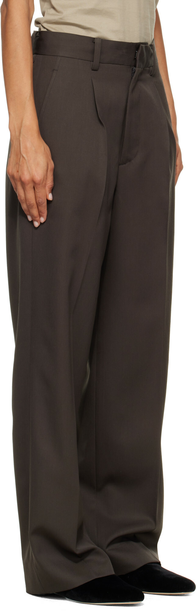 ssstein Gray Straight Trousers