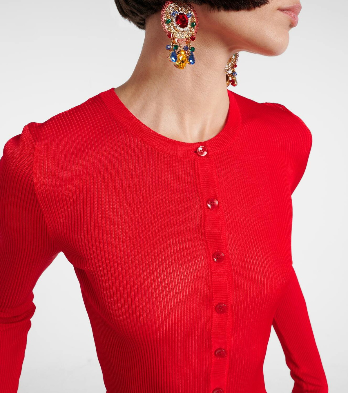 Dolce&Gabbana Ribbed-knit cardigan
