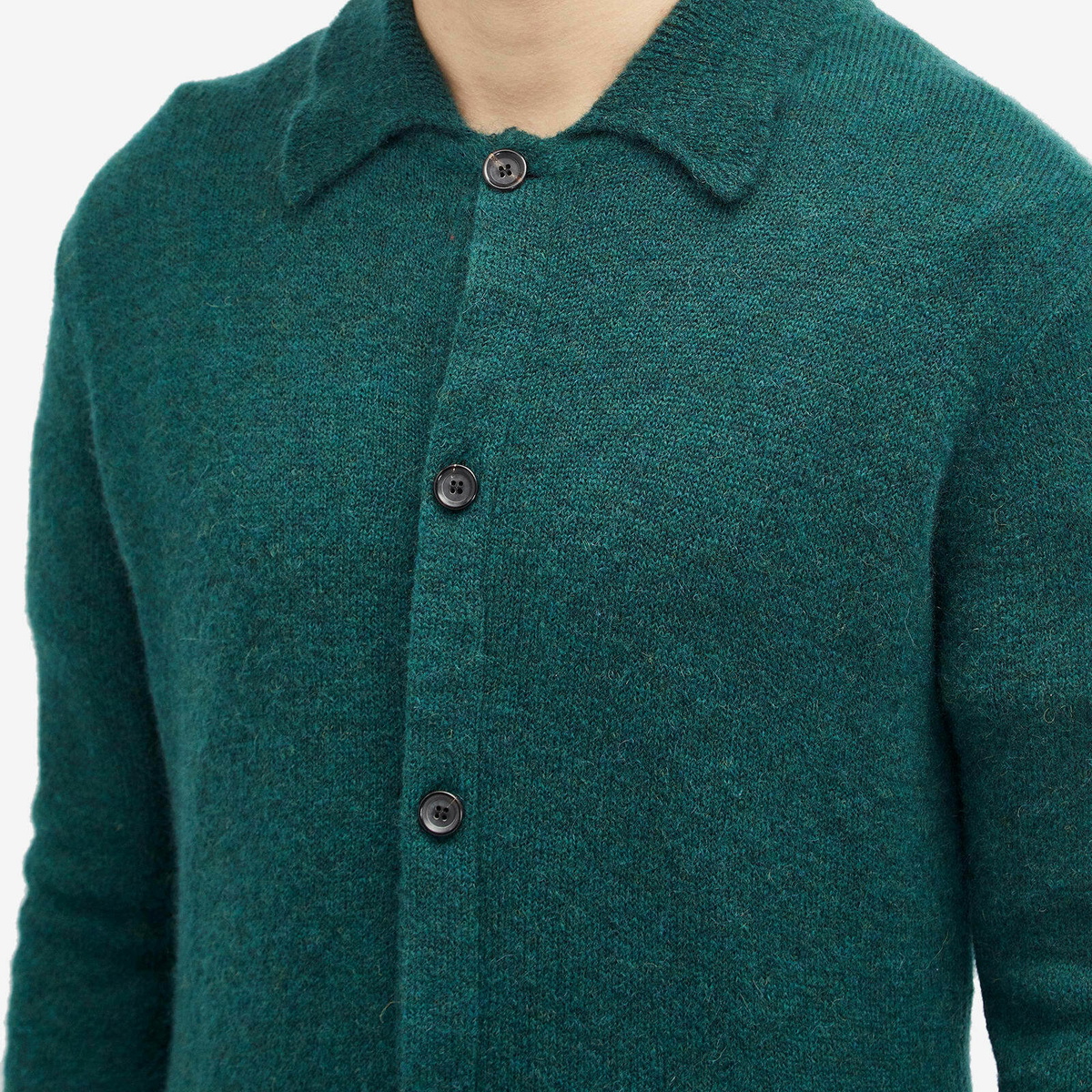 Oliver Spencer Men's Britten Knit Cardigan in Green