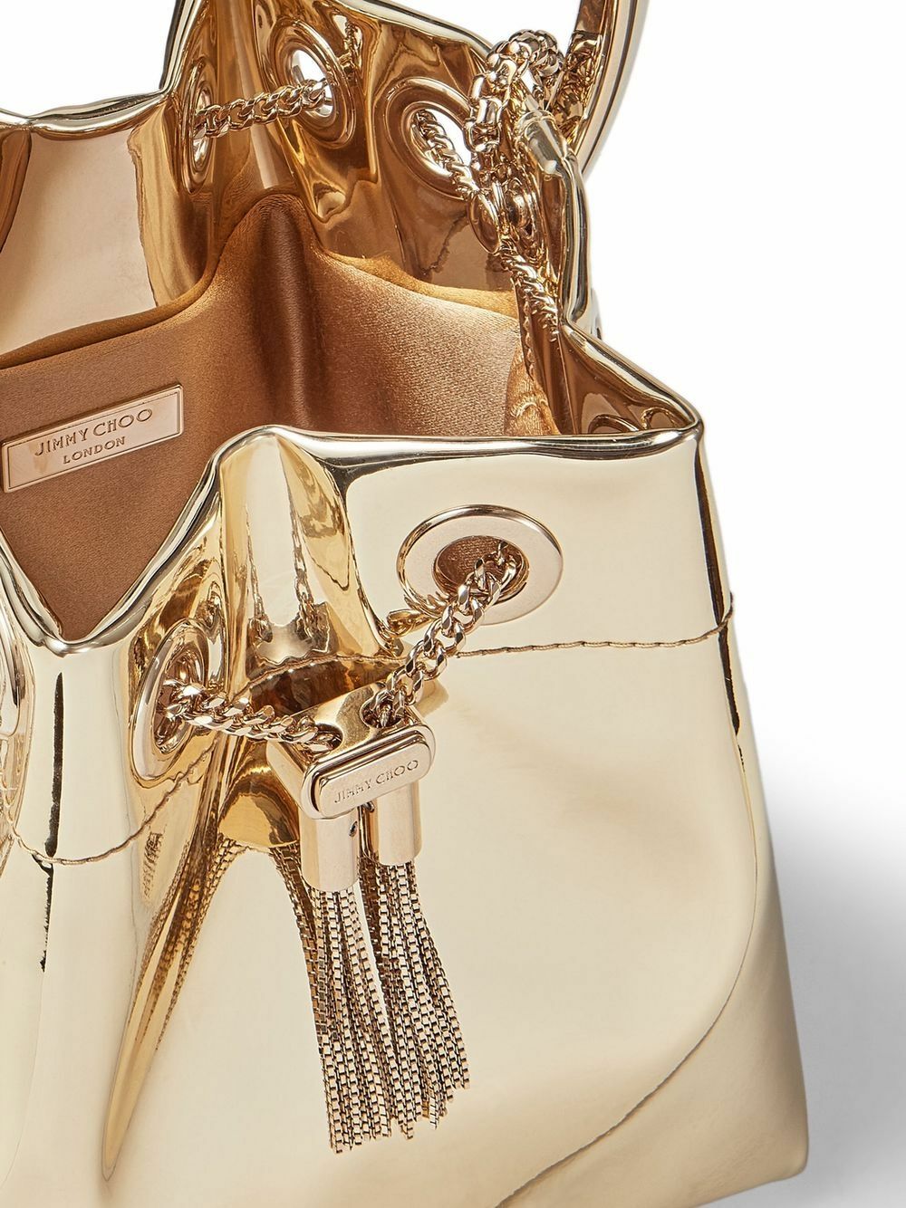 JIMMY CHOO - Bon Bon Leather Bucket Bag Jimmy Choo