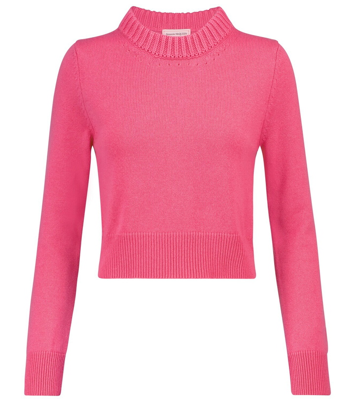 Photo: Alexander McQueen Cashmere cropped sweater