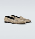 Manolo Blahnik Modena snake-effect leather loafers