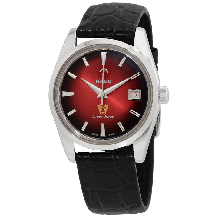 Photo: Rado Golden Horse Limited Edition Automatic Red Dial Unisex Watch R33930355