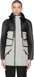 Burberry Black & White 'Horseferry' Jacket