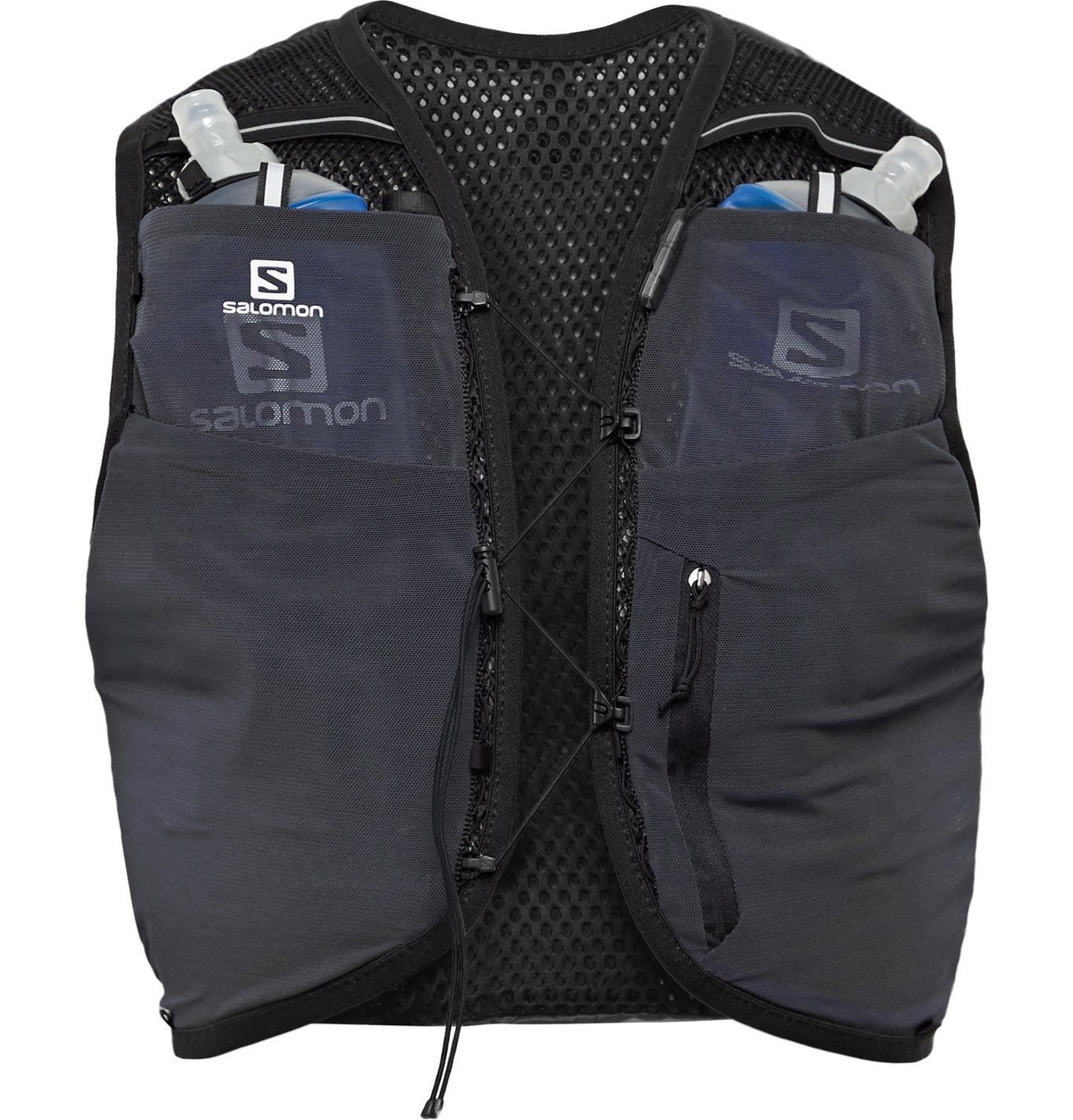 Salomon - Active Skin 8 Set Ripstop, Mesh and Shell Running Vest - Black  Salomon