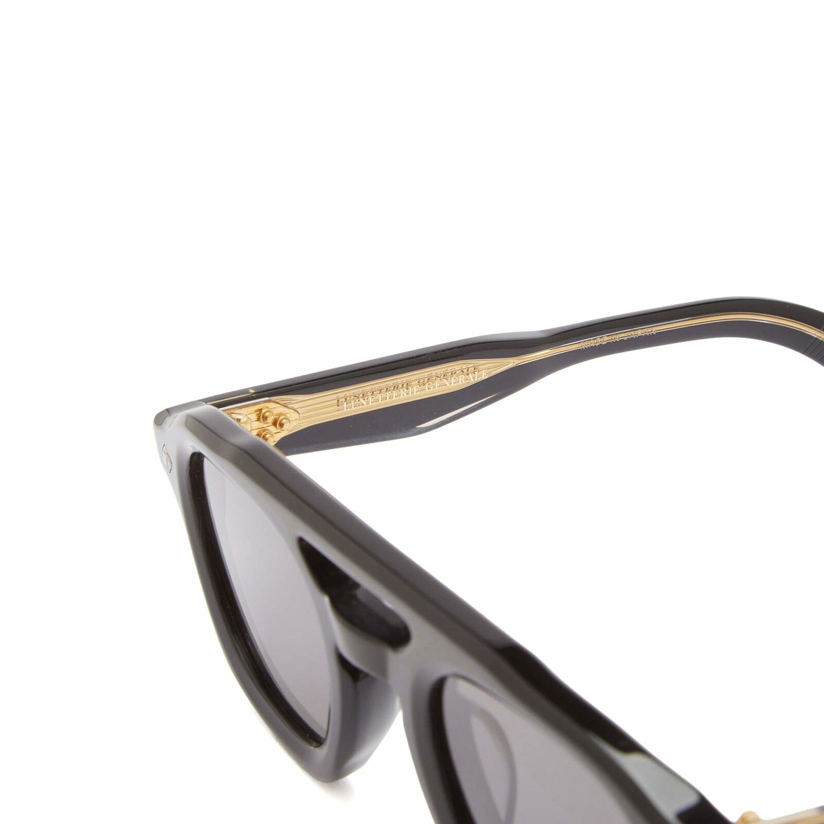 Lunetterie Générale Piece de Resistance Sunglasses in Black/24K Gold 