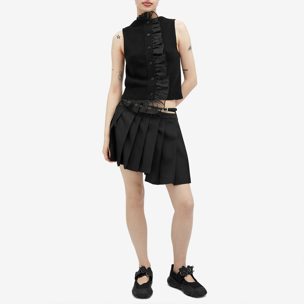 Cecilie Bahnsen Women's Olivier Vest Recycled Cashmere Jumper in Black
