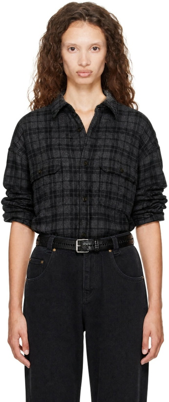 Photo: WILLY CHAVARRIA Gray Quilted Overshirt Jacket