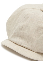Boss X David Beckham Linen Bakerboy cap Beige