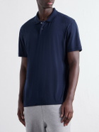 James Perse - Cotton-Jersey Polo Shirt - Blue