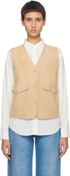 Nothing Written Beige Loi Leather Vest