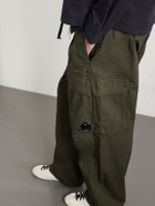 C.P. Company - Straight-Leg Logo-Appliquéd Cotton Reps Cargo Trousers - Green
