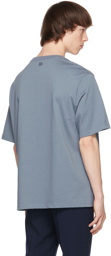 AMI Alexandre Mattiussi SSENSE Exclusive Blue Oversize Ami De Coeur T-Shirt